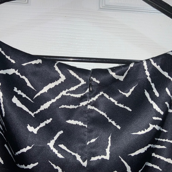 Eliza J geometric print dress Sz 24W sleeveless back zip lined - Picture 8 of 9